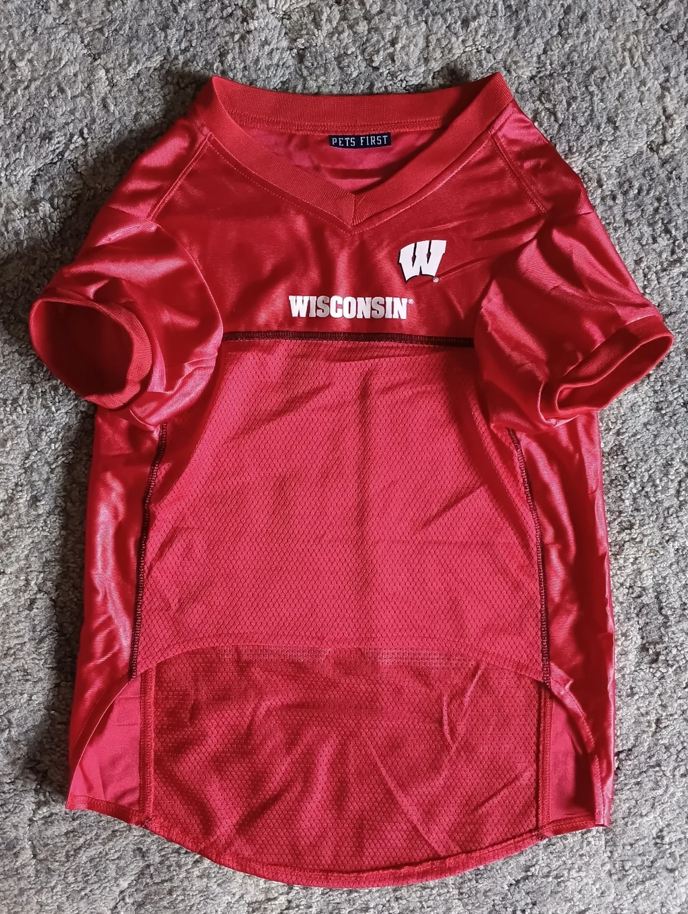 ❤️ Wisconsin Badgers Pets First Jersey Dog Sports Football Red XXL 2XL XX-Large
